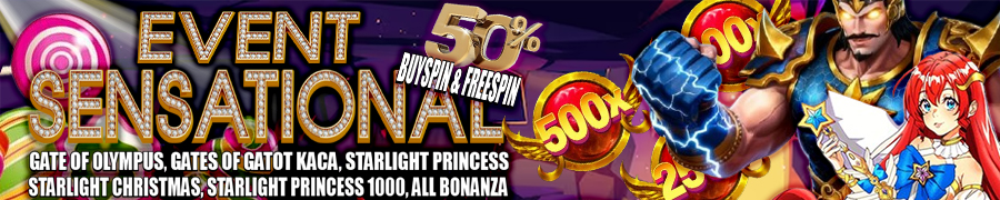 Event Sensational 50% Buyspin Freespin ONDEL4D